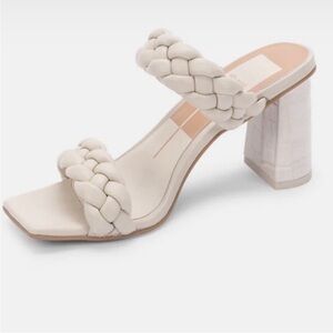 Dolce Vita/Tessa Block Heel/Braided Sandal/Cream/Sz9/NWOT